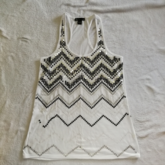 Streetwear Society Sequined Racerback Tank Top - Picture 1 of 3